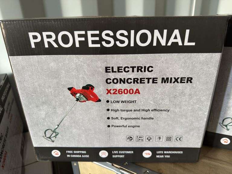 New Land Honor professional electric concrete mixer, Model: X2600A (NEW IN BOX) image