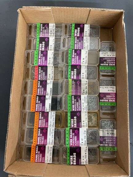 21 small boxes of nails image