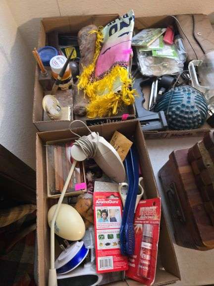 3 Boxes of Miscellaneous Home Decor image