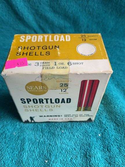 Sears  sport load shotgun shells 12 GA 1oz 6 Shot image