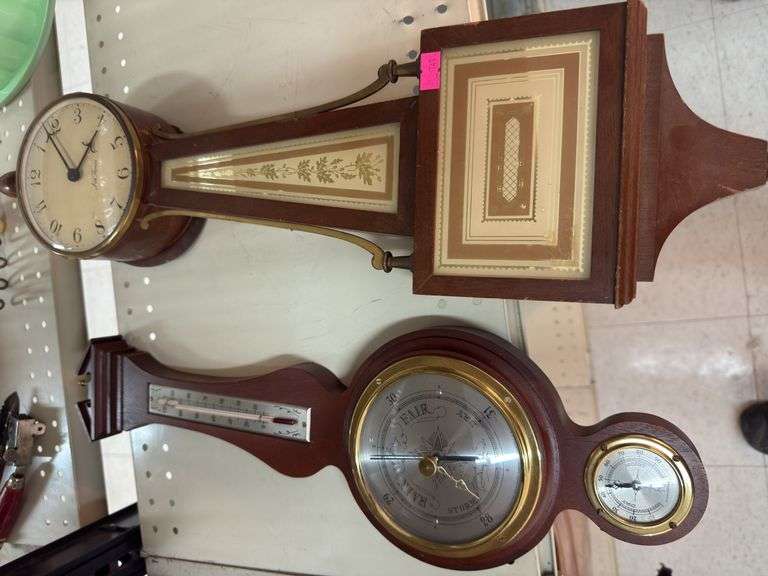 Collection of clocks, thermometers, CocaCola image