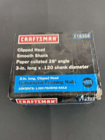 Box of 3 inch clipped to galvanized framing nails image