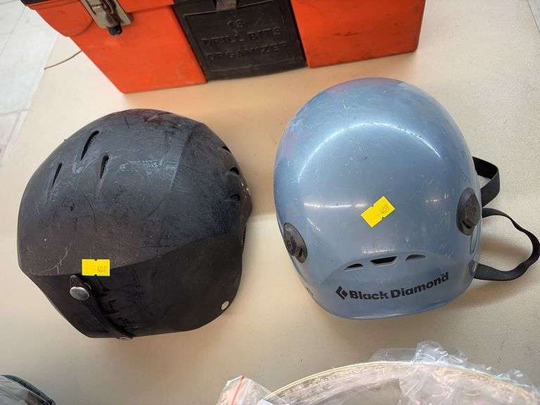 Two helmets. image