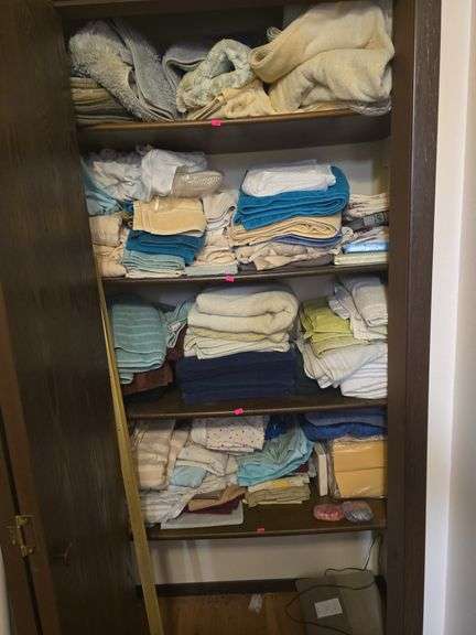 Closet Full of Towels and Linens image