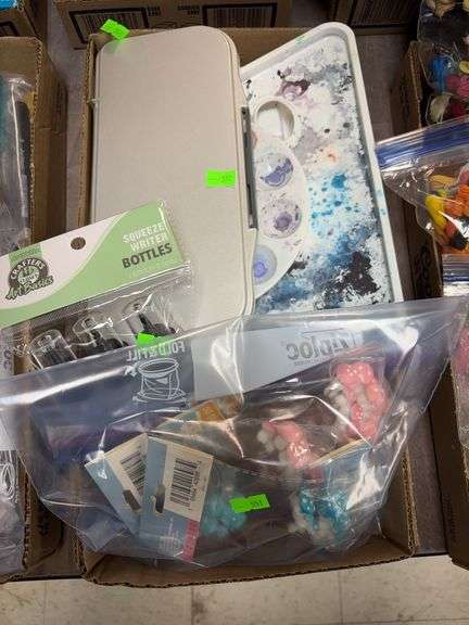 Box of craft supplies image