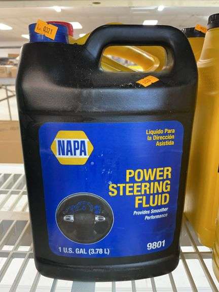 1 gallon bottle of Napa power steering fluid. Approximately 3 quarts left. image