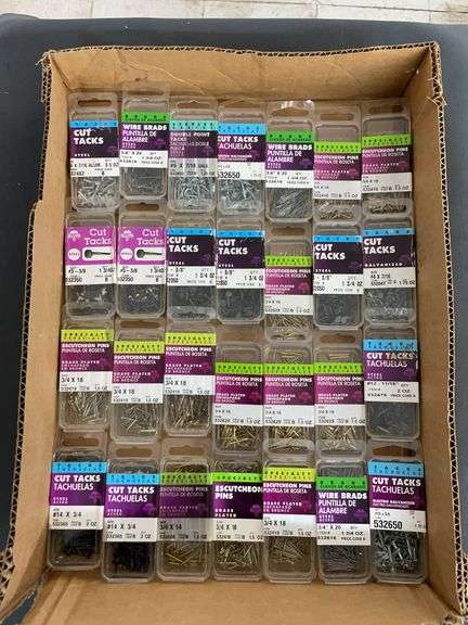 28 small boxes of nails image