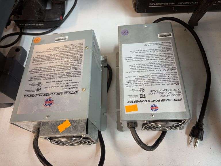 2x 55 AMP power converter image