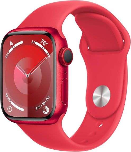 Apple Watch series 9 red edition 45mm USED but tested and working with Nike wrist band image