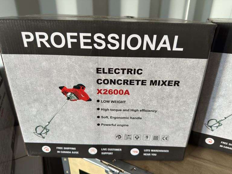 New Land Honor professional electric concrete mixer, Model: X2600A (NEW IN BOX) image