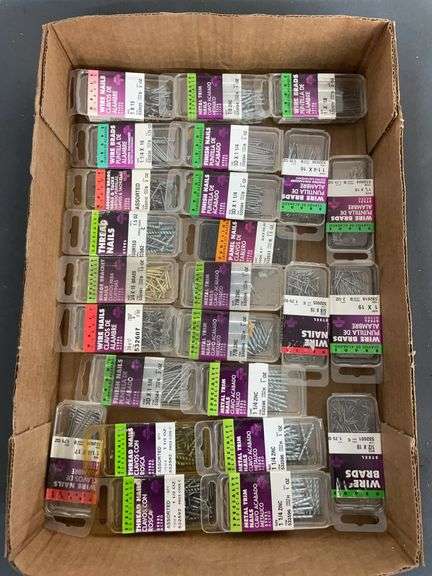 25 small boxes of nails image