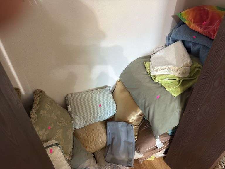 Closet full of pillows image