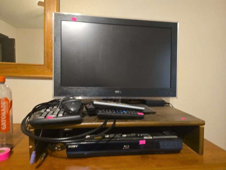 Miscellaneous Computer Equipment: TCL Monitor, Keyboard/ Mouse, Sony Blu-Ray Player image