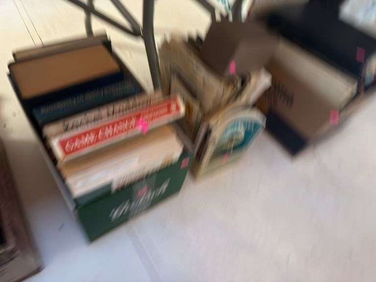 3 boxes of books, recipe books image