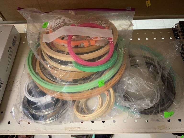 2 bags of Embroidery hoops image