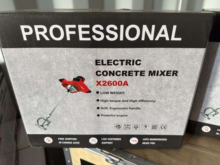 New Land Honor professional electric concrete mixer, Model: X2600A (NEW IN BOX) image