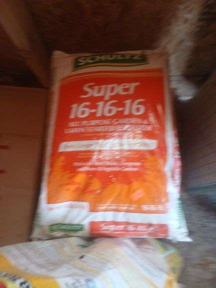 8 bags of fertilizer. image