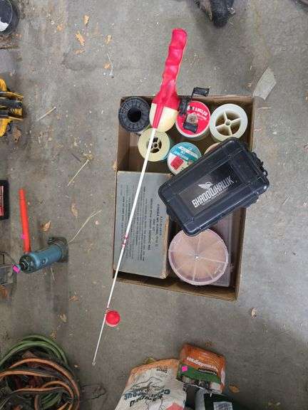 Child's Fishing Pole and Fishing Line image