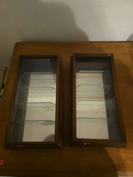 2 Wall Hanging Display Cabinets image