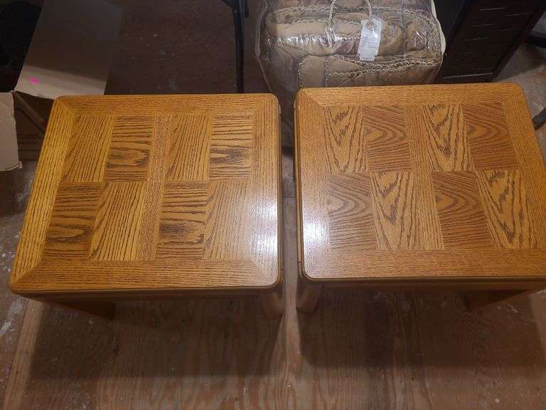 oak end tables image