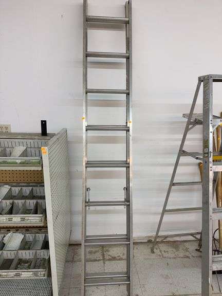 16 Ft aluminum extension ladder image