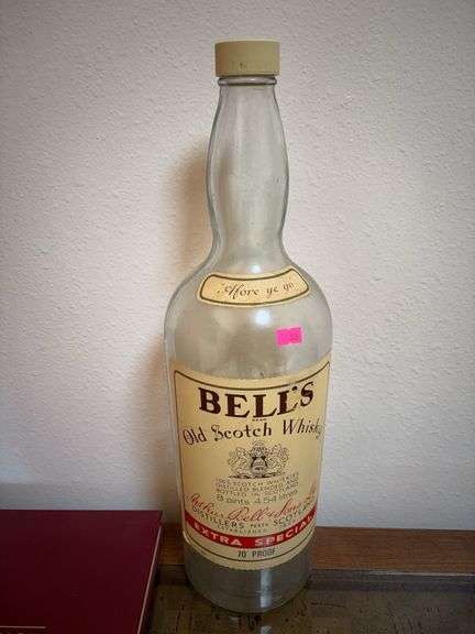 Empty 8 pint bottle Bell’s old scotch whisky image