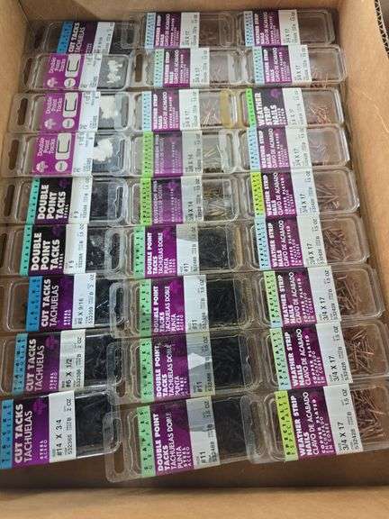 Flat of New Tacks, Strip Nails, Etc. image