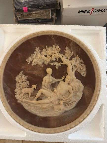 a thing of beauty is joy forever decorative plate.  certificate of original ownership included image