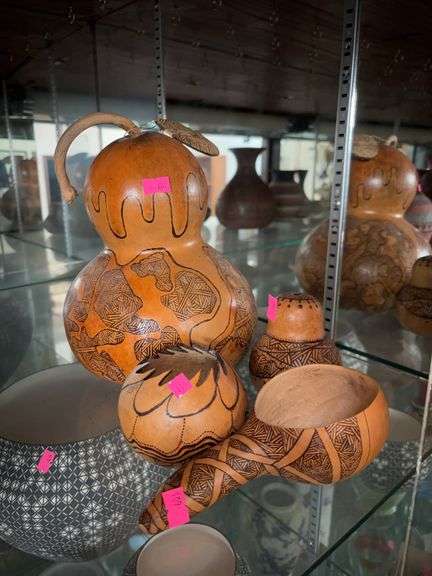 hand-carved gourds image