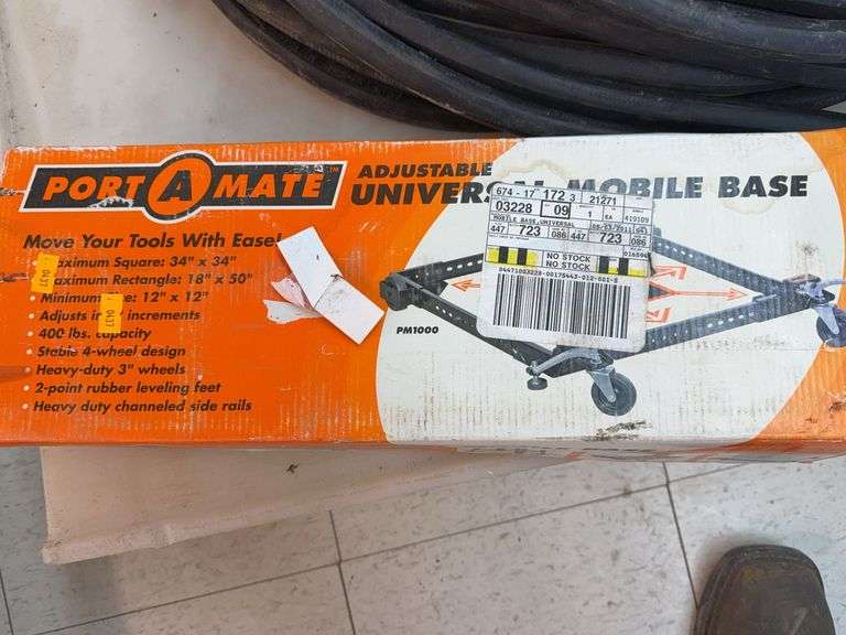 New in box Port A Mate Universal Mobile base for large tools image