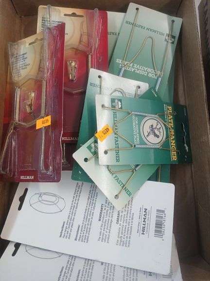 10x Hillman plate hanger sets. image