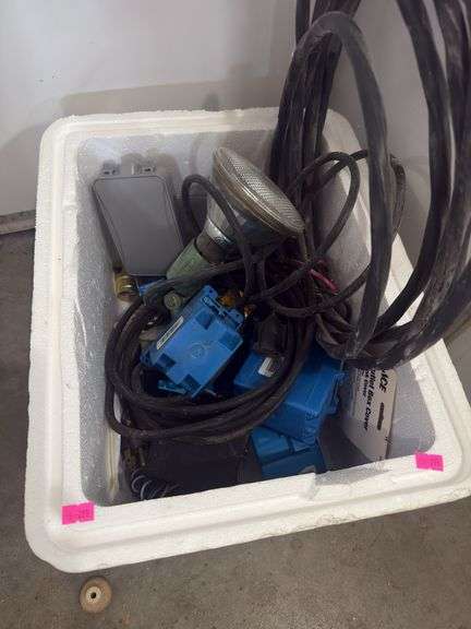 Wire, switch boxes, outlet covers image