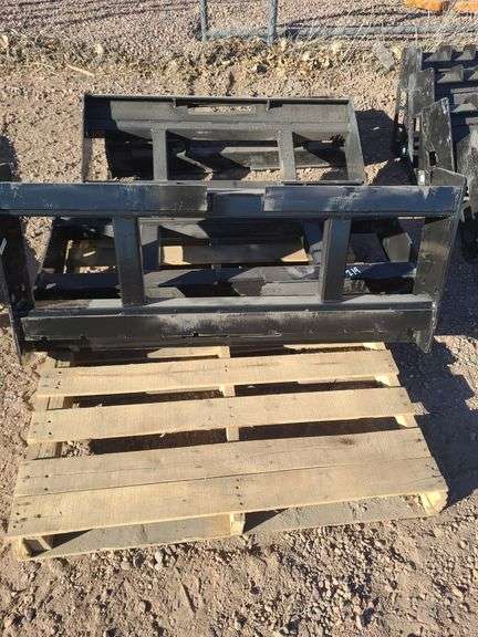 One New 2025 wolverine powerfull attachment skid steer fork backing plate. Model PFF21345W. image