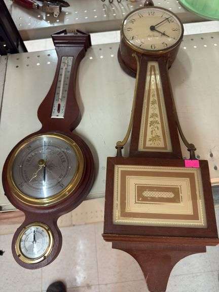 Collection of clocks, thermometers, CocaCola image