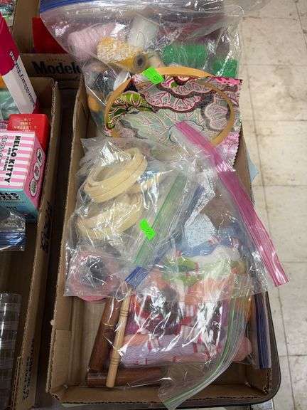 Box of embroidery crafts image