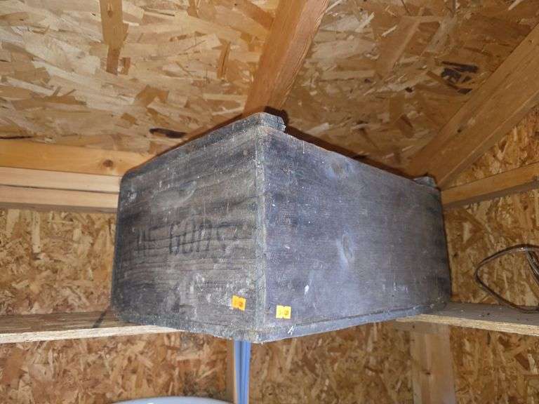 Vintage wooden crate. image