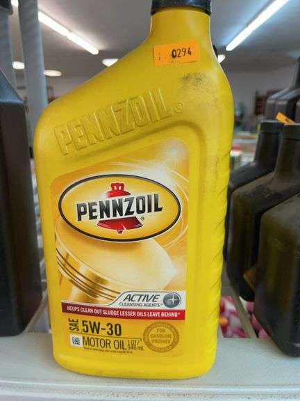 Three bottles of Pennzoil SAE 5W-30 motor oil image