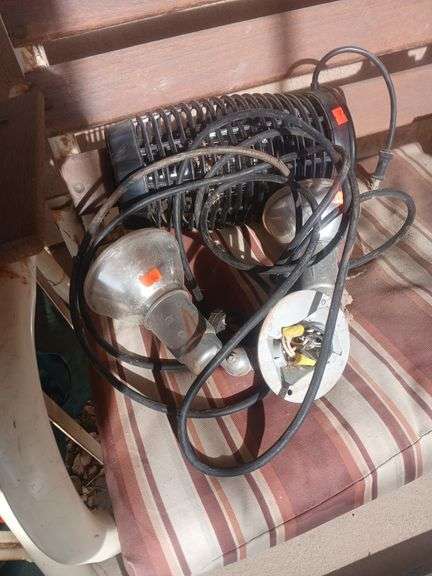 Porch light and bug zapper. image