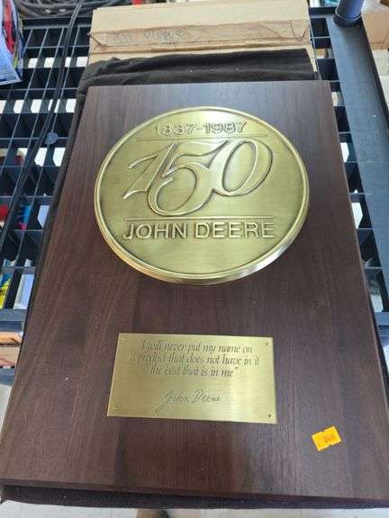 John Deere Commemorative Plaque image