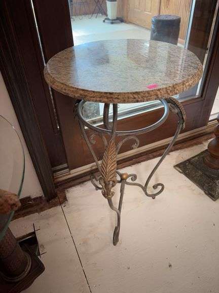 Marble end table image