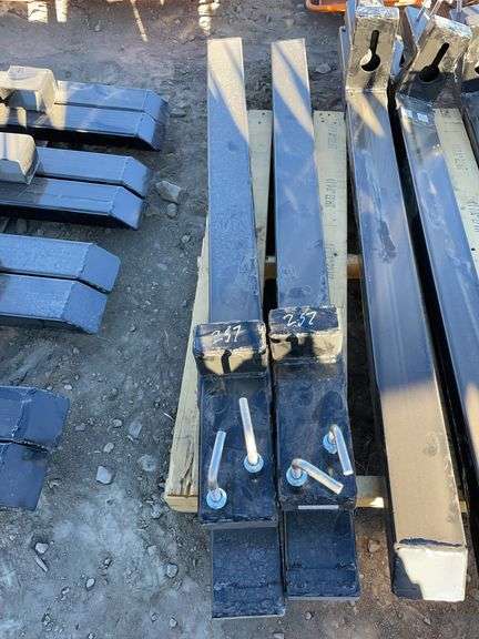 New Wolverine Clamp-On Bucket Forks, Model: TF1-66-4000G (Spanner Bar NOT Included) image