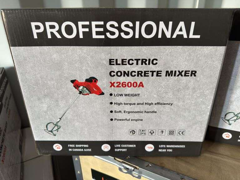 New Land Honor professional electric concrete mixer, Model: X2600A (NEW IN BOX) image