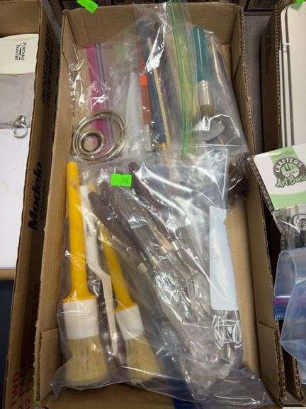 Box of painting/clay supplies image