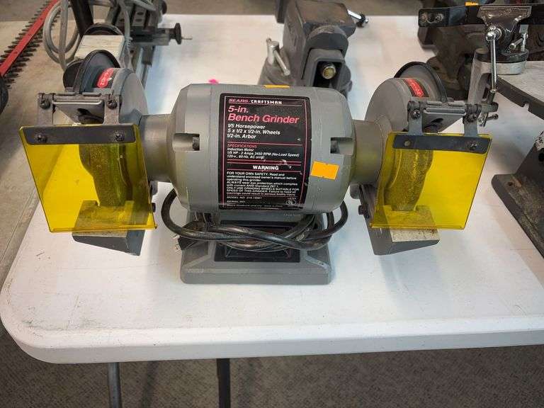 Craftsman 5” bench grinder image