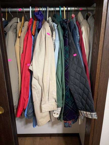 Closet of clothes image
