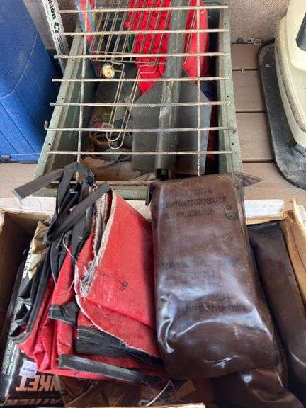 All weather blankets, MRE’s, shovel, gloves, steaks image