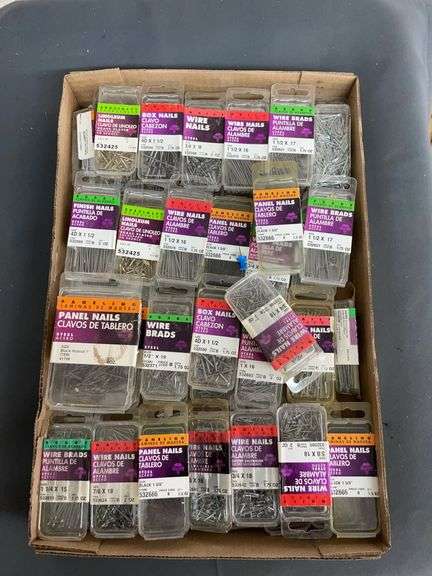 Approximately 50 small boxes of nails image