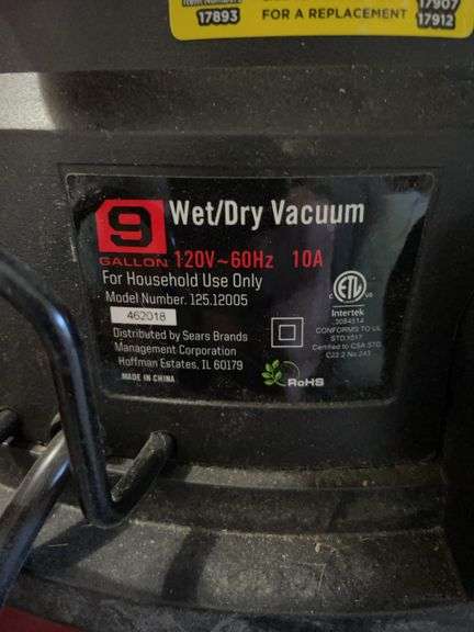 Craftsman shop vac image