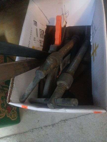 Box of clamps. image