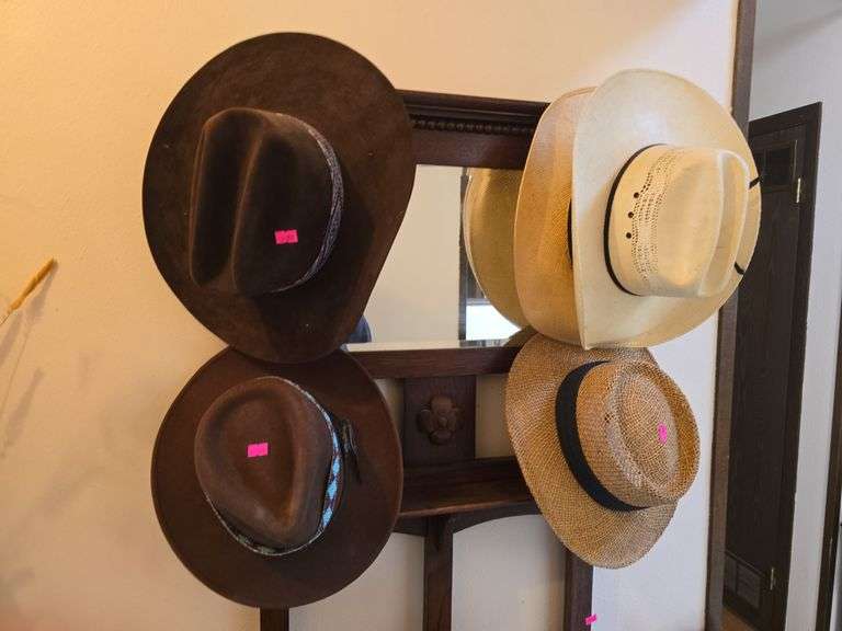 Collection of 5 Western Hats: Stetson, Scala, Baily image